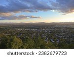 Stunning 180 degree View of Tamworth city from Oxley Scenic Lookout, NSW, New England Region, Australia