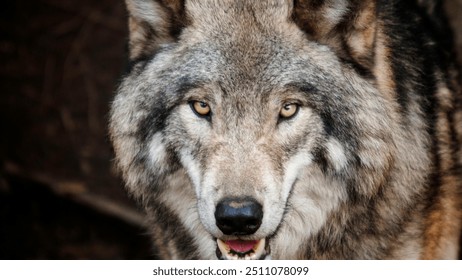 Stunning 4K Wallpaper - Intense Gaze of a Wolf

 - Powered by Shutterstock