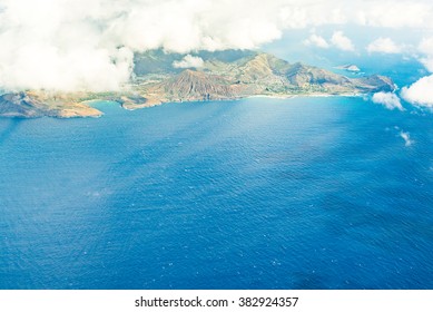 Stunning Aerial View Of The Maui Island, Hawaii From Helicopter