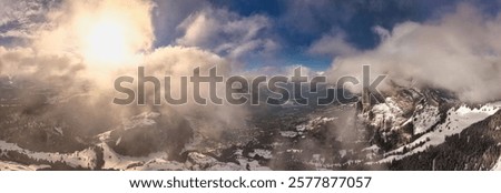 Similar – Image, Stock Photo View of the Gross- and Kleinschärhorn