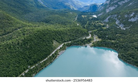 Stunning Aerial View of Verdant Mountain Landscape. - Powered by Shutterstock