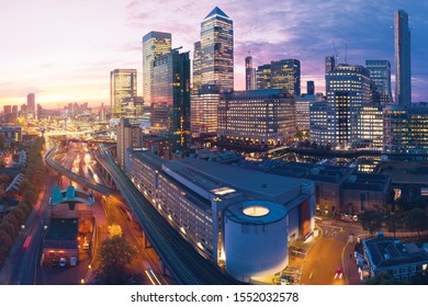 Stunning Aerial Views Canary Wharf London, United Kingdom