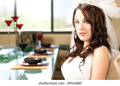 Stunning Bride At Dinner