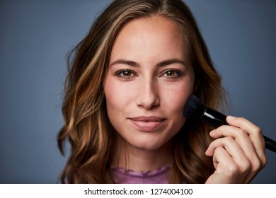 Stunning Brunette's Beauty Regime, Portrait