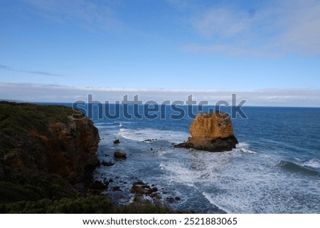 Stunning Coastal View from Split Point Lighthouse, Great Ocean Road, Australia