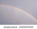 Stunning Double Rainbow Over Lush Field in Turner Valley, Diamond Valley, Alberta, Canada