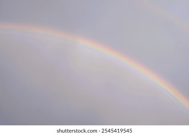 Stunning Double Rainbow Over Lush Field in Turner Valley, Diamond Valley, Alberta, Canada - Powered by Shutterstock