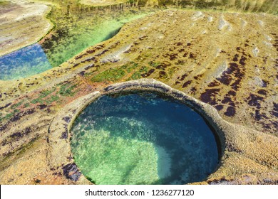 Stunning Figure Eight Pools, Sydney, NSW, Australia. Natural Pool  That Was Scour By Seawater Flow.