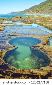 Stunning Figure Eight Pools, Sydney, NSW, Australia. Natural Pool  That Was Scour By Seawater Flow.