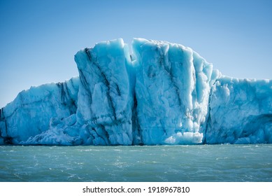 Stunning glacial ice formations in dazzling blues and whites float in a freshwater Icelandic glacial lagoon - Powered by Shutterstock