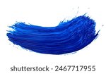 Stunning highresolution image of a vibrant blue paint stroke, ideal for creative projects