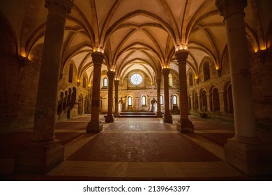 Stunning Interior Of Alcobaca Monastery UNESCO World Heritage Site