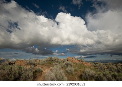 A Stunning Landscape Of Antelope Island State Park In The US State Of Utah Under A Cloudy Sky 