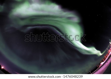 Image, Stock Photo northern lights, norway