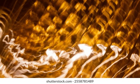 Stunning pattern created using an indoor light and long exposure that resembles an illusion