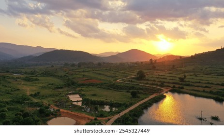  A stunning portrayal of nature’s beauty, capturing the essence of the landscape with dramatic skies, rolling hills, and vibrant greenery that evoke peace, connection, and serenity.

 - Powered by Shutterstock