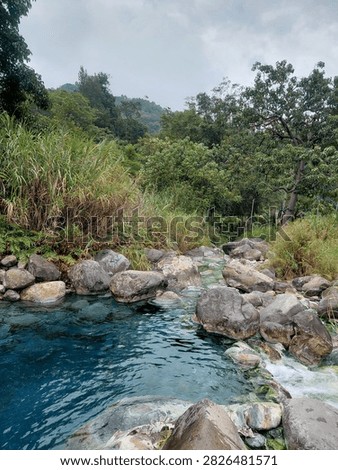 A stunning, pristine river with very cold and refreshing water, located in Deli Serdang, Indonesia.