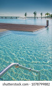 Stunning Public Swimming Pool - Cairns Lagoon - On The Edge Of The Coral Sea In Cairns Australia 