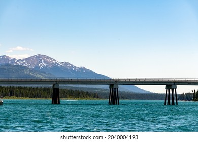 Stunning Road Trip Travel Scenes In Northern Canada, Yukon Territory During Summer Time. 