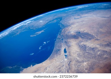 Asombrosa vista satelital Israel