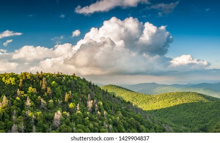 Stunning Spring View Of The North Mountains From Black Mountain, NC, USA.