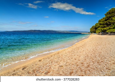 Stunning Summer Landscape With Adriatic Sea,Brela Beach,Dalmatia,Croatia,Europe