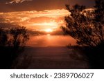 Stunning sunset from the Living Desert State Park near Broken Hill