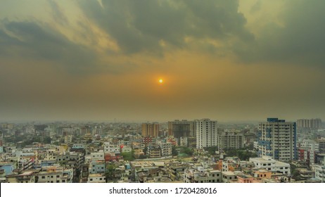 Stunning Sunset From Mohammadpur Area At Dhaka, Bangladesh