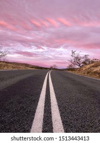 Stunning Sunset On The Roads Of Australia