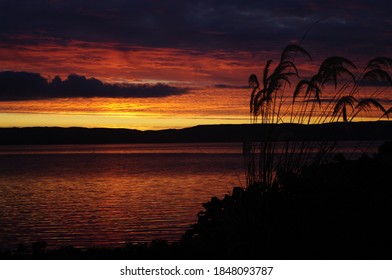 A Stunning Sunset Taken From Catacol On The Isle Of Arran Looking Over The Kilbrannan Sound  To Kintyre,Argyll,Scotland. 