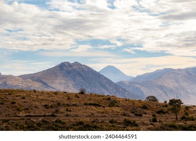 Stunning taurus mountains of turkey withe the peak in the back