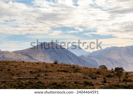 Stunning taurus mountains of turkey withe the peak in the back