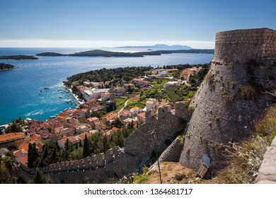A stunning view of the Croatian Island of Hvar on the Mediterranean.