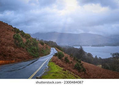 Stunning view of Lake District in England  - Shutterstock ID 2300484087