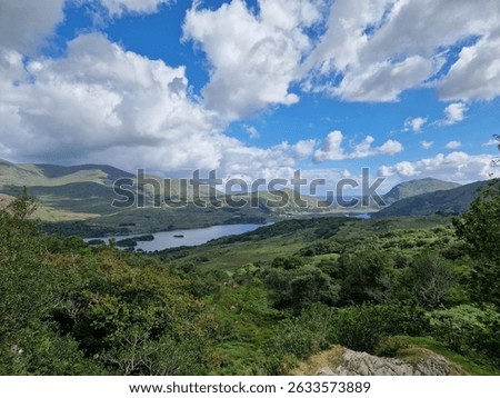 Stunning view in mountain passes of Killarney National Park, Co Kerry Ireland