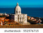 Stunning view over The Church of Santa Engracia, Pantheon in Lisbon, Portugal. 