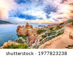Stunning view of popular travel destination Costa Paradiso. Picturesque landcape of Mediterranean sea. Location:  Costa Paradiso, Province of Sassari, Sardinia, Italy, Europe