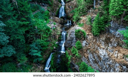 A stunning view of Triberg Waterfalls in the Black Forest of Baden-Wurttemberg, Germany