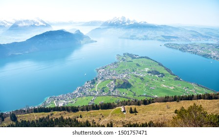 A Stunning Vista From Mount Rigi