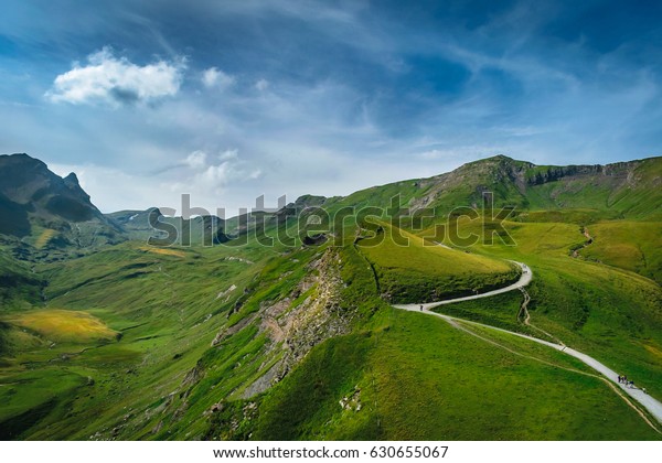 Stunning Winding Path Through Moors Highlands Stock Photo Edit Now