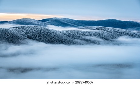 Stunning winter view of the mountains. Bieszczady National Park, the Carpathians, Poland. - Powered by Shutterstock