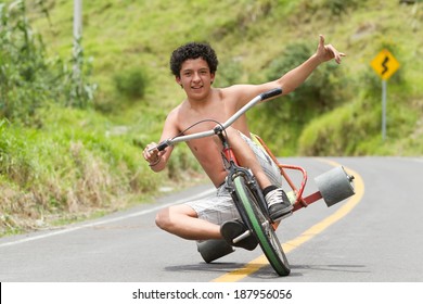 Stunt Driving Made Man Home Bike Trike Drifting A New Sport Begin To Take Shape Residential Made Tricycles That Have Slick Back Wheels Normally Built From A Hard Plastic Stunt Driving Made Man Home Bi