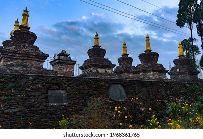 Stupas Of Sangag Choling Monastery, Situated At The Southwest Side Of Gyalzing, West District.of Sikkim,India.