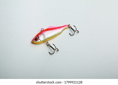 Stupino/Russia - JANUARY 19, 2019
Colorful Fishing Lure Close Up