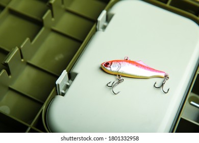 Stupino/Russia - JANUARY 19, 2019
Colorful Fishing Lure Close Up