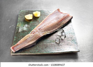 Sturgeon Fillet. Raw Fish Meat, Ingredients