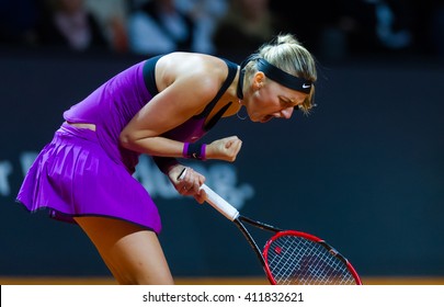 STUTTGART, GERMANY - APRIL 23, 2016: Petra Kvitova At The 2016 Porsche Tennis Grand Prix