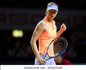 STUTTGART, GERMANY - APRIL 26 : Maria Sharapova at the 2017 Porsche Tennis Grand Prix WTA Premier tournament
