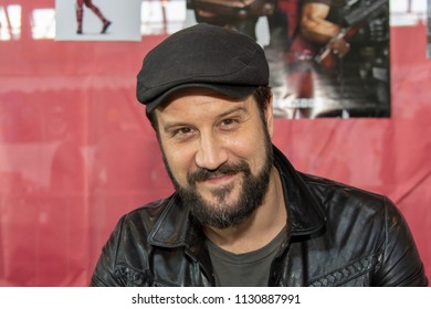 STUTTGART, GERMANY - JUN 30th 2018: Stefan Kapicic (Colossus in Deadpool) at Comic Con Germany Stuttgart, a two day fan convention
