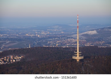 Stuttgart Television Tower At Night